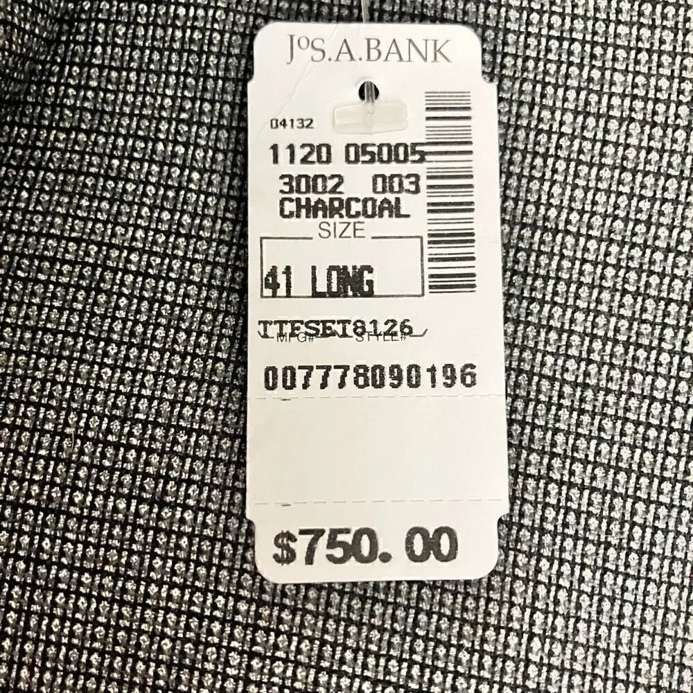 Jos. A. Banks Men’s Suitcoat / sz: 41L / NWT
